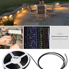 Load image into Gallery viewer, Electrical Wire 65.6ft 22AWG Conductor Wire, 22 Gauge Black Tinned Copper Hookup Wire, 2 Pin Insulated Solid Core, Flexible Extension Electrical Cord for LED Strip, Auto, 12/24 Volt Lighting
