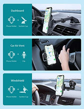 Load image into Gallery viewer, VICSEED Car Phone Mount, [Thick Case &amp; Big Phones Friendly] Long Arm Suction Cup Phone Holder for Car Dashboard Windshield Air Vent Hands Free Clip Cell Phone Holder Compatible with All Mobile Phones
