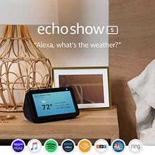 Load image into Gallery viewer, Echo Show 5 -- Smart display with Alexa – stay connected with video calling - Charcoal
