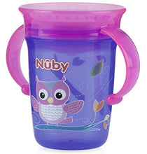 Load image into Gallery viewer, Nuby 1pk No Spill 2-Handle 360 Degree Printed Wonder Cup - Colors May Vary
