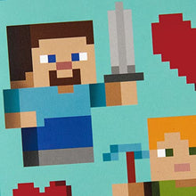 Load image into Gallery viewer, Hallmark Kids Minecraft Valentines Day Cards and Stickers Assortment (24 Cards with Envelopes)
