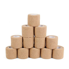 Load image into Gallery viewer, 12 Bulk Pack Cohesive Tape, Self Adherent Wrap 2 Inches X 5 Yards - Self Adhesive Bandage Medical Vet Wrap for First Aid, Sports Protection and Wrist, Ankle Sprains &amp; Swelling
