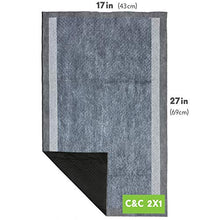 Load image into Gallery viewer, Paw Inspired Disposable Guinea Pig Cage Liners | Bamboo Charcoal Odor Controlling | Super Absorbent Liners Pee Pads for Ferrets, Rabbits, Hamsters, and Small Animals (17” x 27” (C&amp;C 2 x 1), 8 Count)
