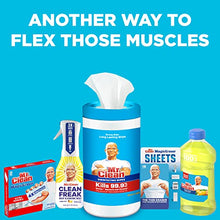 Load image into Gallery viewer, Mr. Clean All Purpose Cleaner, Clean Freak Mist Cleaning Kit for Bathroom &amp; Kitchen Cleaner, Lemon Scent, Includes 1 Spray Bottle (16 oz) and 1 Large Refill (30.9 oz)
