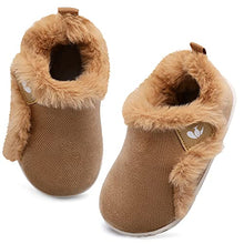 Load image into Gallery viewer, Newborn Baby Booties Non-Slip Sole for Boys Girls Infant Winter Shoes Warm Fleece Cozy Socks Shoes
