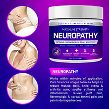 Load image into Gallery viewer, Neuropathy Nerve Pain Relief Cream - Maximum Strength Relief Cream for Foot, Hands, Legs, Toes Includes Arnica, Vitamin B6, Aloe Vera, MSM - Scientifically Developed for Effective Relief 2oz…
