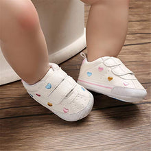Load image into Gallery viewer, Baby Boys Girls Sneakers Non Slip Rubber Sole Infant Toddler First Walker Outdoor Tennis Crib Dress Shoes (12-18 Months Toddler, C-Muti-Color)
