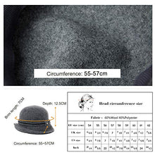 Load image into Gallery viewer, Winter Bucket Cloche Hat for Women Wool Felt 1930s Vintage Fedora Bowler Church Derby Party Ladies Camel

