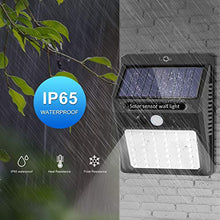 Load image into Gallery viewer, Solar Lights Outdoor [6 Pack/3 Working Mode], SEZAC Solar Security Lights Solar Motion Sensor Lights Wireless IP 65 Waterproof Outdoor Lights for Garden Fence Patio Garage (42 LED)

