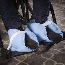 Load image into Gallery viewer, DMI Heel Cushion Protector Pillow to Relieve Pressure from Sores and Ulcers, Adjustable in Size, Blue

