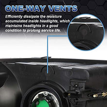 Load image into Gallery viewer, PIT66 Headlights, Compatible with 02-05 Dodge Ram 1500/03-05 Dodge Ram 2500 3500 Headlamp Assembly Accessories Left and Right Replacement Part Clear lens Black Housing Clear Reflector
