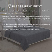 Load image into Gallery viewer, Smart Queen Cooling Weighted Blankets Adult (15 lbs, 48"x 72", Twin Size) Heavy Blanket, Premium Cotton with Natural Glass Beads
