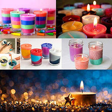 Load image into Gallery viewer, Kalolary Candle Wax Dye, Candle Dyes Making Candle 34 Color Candle Dyes for Candle Making with 100 Pieces Candle Wicks for DIY Candle Making Supplies
