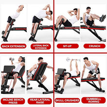 Load image into Gallery viewer, FLYFE Home Gym Adjustable Weight Workout Bench

