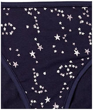 Load image into Gallery viewer, Amazon Essentials Women's Cotton High Leg Brief Underwear, Pack of 6, Stars &amp; Dots, X-Large
