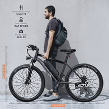 Load image into Gallery viewer, Electric Bike, Electric Bike for Adults 27.5'' E-Bikes with 500W Motor, 21.6MPH Mountain Bike with Lockable Suspension Fork, Removable Battery, Professional 21 Speed Gears Bicycle
