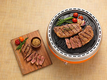 Load image into Gallery viewer, Grillerette Pro - The Smartest Portable BBQ Grill - Take Anywhere BBQ Grill - Battery Powered Fan - Anthracite Black Color
