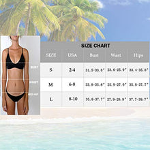 Load image into Gallery viewer, Women's Two Piece Bikini Swimsuit Set Floral Padded Top Tie Side Triangle Thong Bathing Suit Yellow
