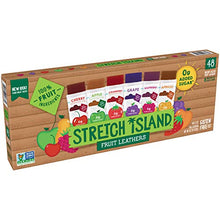 Load image into Gallery viewer, Stretch Island Fruit Leather Snacks Variety Pack, Cherry, apple, strawberry, apricot, grape, respberry, (Pack of 48)
