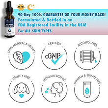 Load image into Gallery viewer, Ebanel Hyaluronic Acid Serum for Face with Peptides, Deep Hydrating Anti Aging Serum, Visibly Plump, Firm &amp; Smooth Skin, Reduce Redness with Vitamin C, E and B5, Niacinamide, Aloe, Jojoba Oil, MSM
