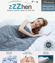 Load image into Gallery viewer, ZZZhen Weighted Blanket - High Breathability - 48''72'' 15LBs - Premium Heavy Blankets - Calm Sleeping for Adult and Kids, Durable Quilts and Quality Construction
