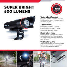 Load image into Gallery viewer, Cycle Torch Shark 500 USB Rechargeable Bike Light – Headlight &amp; Tail Light Set- Fits All Bicycles, Hybrid, Road, MTB, with Quick Release
