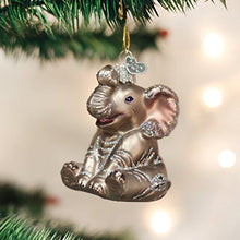 Load image into Gallery viewer, Old World Christmas Little or Large Elephant Glass Blown Ornaments for Christmas Tree
