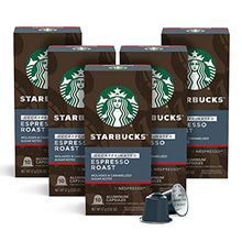 Load image into Gallery viewer, Starbucks by Nespresso, Decaf Espresso Dark Roast (50-count single serve capsules, compatible with Nespresso Original Line System)
