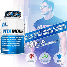 Load image into Gallery viewer, Evlution Nutrition VitaMode High Performance Men’s Multivitamin, Full Spectrum Vitamins &amp; Minerals, Immune Health, Vitamin C &amp; D, Zinc, Antioxidants, Skin, Hair, Bone, Eye Health (60 Servings)
