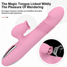 Load image into Gallery viewer, Telescopic Toys Thrusting Viberate Sexy Waterproof Sucking Massage Rocking Adults Adult Toys Whisper Quiet Heatng 360°Rotating G Spotter Toys Perfect Travel
