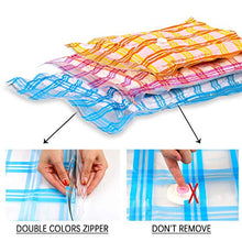 Load image into Gallery viewer, Storage Master 12 Vacuum Storage Bags, Space Saver Bags, 12-Pack (3 Jumbo, 3 Large, 3 Medium, 3 Roll-Up) with Hand Pump (12-Combo)
