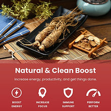 Load image into Gallery viewer, NutraChamps Korean Red Panax Ginseng - 120 Vegan Capsules Extra Strength Root Extract Powder Supplement w/ High Ginsenosides
