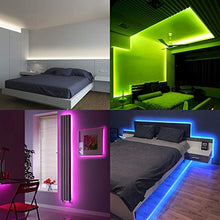 Load image into Gallery viewer, Led Strip Lights Waterproof 16.4ft 5m Flexible Color Changing RGB SMD 5050 150leds LED Strip Light Kit with 44 Keys IR Remote Controller and 12V Power Supply
