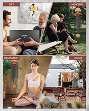 Load image into Gallery viewer, 36” Large Wind Chimes for Outside, ONUEMP Wooden Deep Tone Memorial Wind Chimes for Loss of Loved One Prime , Smpathy / Bereavement / Birthday Gift Windchimes in Memory of a Loved One Mother Father
