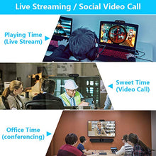 Load image into Gallery viewer, Webcam with Microphone, LFS 1080P HD Streaming USB Computer Webcam 65 inch Long Cable Manual Focus Noise Reduction [Plug and Play] [30fps] for PC Video Conferencing/Calling, Laptop/Desktop Mac
