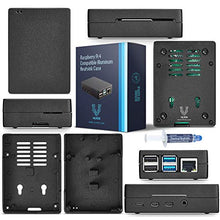 Load image into Gallery viewer, Vilros Raspberry Pi 4 4GB Basic Starter Kit with Heavy-Duty Self-Cooling Aluminum Alloy Case
