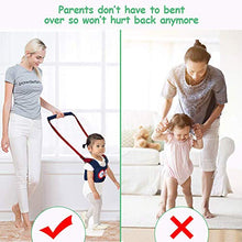 Load image into Gallery viewer, Baby Walker, Adjustable Baby Walking Harness Safety Harnesses, Pulling and Lifting Dual Use 7-24 Month Breathable Stand Up &amp; Walking Learning Helper for Infant Child Activity Walker (Blue)
