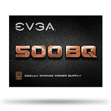 Load image into Gallery viewer, EVGA 110-BQ-0500-K1, 500 Bq, 80+ Bronze 500W, Semi Modular, FDB Fan, 3 Year Warranty, Power Supply
