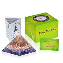 Load image into Gallery viewer, Orgonite Crystal Ultimate Triple Weight Loss Pyramid with Tiger Eye, Sunstone and Amethyst Healing Crystals –Boost Your Metabolism and Inner Strength for Weight Management
