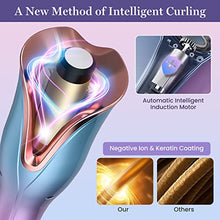 Load image into Gallery viewer, Aliavos Automatic Curling Iron, Auto Hair Curler with 4 Temp Up to 425℉&amp; 3 Timer &amp; Dual Voltage,1" Larger Rotating Barrel Curling Wand,Fast Heating, Anti-Scald, Auto Shut-Off Spin Iron for Styling
