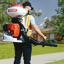 Load image into Gallery viewer, TOMAHAWK Motorized Fertilizer Spreader Broadcast 4 Gallon Seed Lawn Ice Melt Salt
