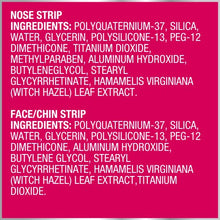 Load image into Gallery viewer, Bioré Nose+Face, Blackhead Remover Pore Strips, 12 Nose + 12 Face Strips for Chin or Forehead, with Instant Blackhead Removal and Pore Unclogging, Oil-free, Non-Comedogenic Use, 24 Count
