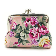 Load image into Gallery viewer, Cute Floral Buckle Coin Purses Vintage Pouch Kiss-lock Change Purse Wallets
