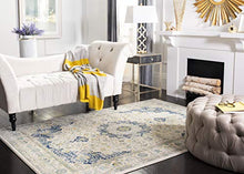 Load image into Gallery viewer, Safavieh Evoke Collection EVK220C Shabby Chic Vintage Oriental Medallion Area Rug, 8' x 10', Ivory/Blue
