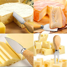 Load image into Gallery viewer, YXChome 4 Cheese Knives Set-Mini Knife, Butter Knife &amp; Fork
