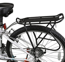 Load image into Gallery viewer, Ibera Bike Rack – Bicycle Touring Carrier with Fender Board, Frame-Mounted for Heavier Top &amp; Side Loads, Height Adjustable for 26"-29" Frames
