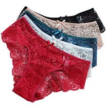 Load image into Gallery viewer, Lace Womens Underwear Seamless Panties for Women Sexy Bikini for Ladies 5 Pack
