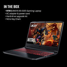 Load image into Gallery viewer, Acer Nitro 5 AN515-55-53E5 Gaming Laptop | Intel Core i5-10300H | NVIDIA GeForce RTX 3050 Laptop GPU | 15.6" FHD 144Hz IPS Display | 8GB DDR4 | 256GB NVMe SSD | Intel Wi-Fi 6 | Backlit Keyboard
