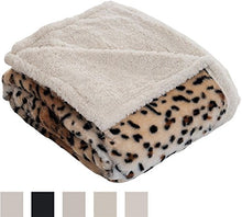Load image into Gallery viewer, Lavish Home Tiger Fleece Sherpa Blanket Throw
