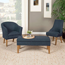 Load image into Gallery viewer, HomePop Chunky Textured Accent Chair, Blue
